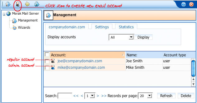 How to Add or Manage/Administer Your Email Accounts