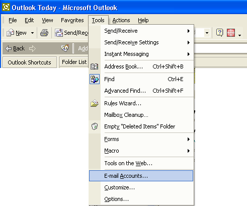 outlook settings for roadrunner email